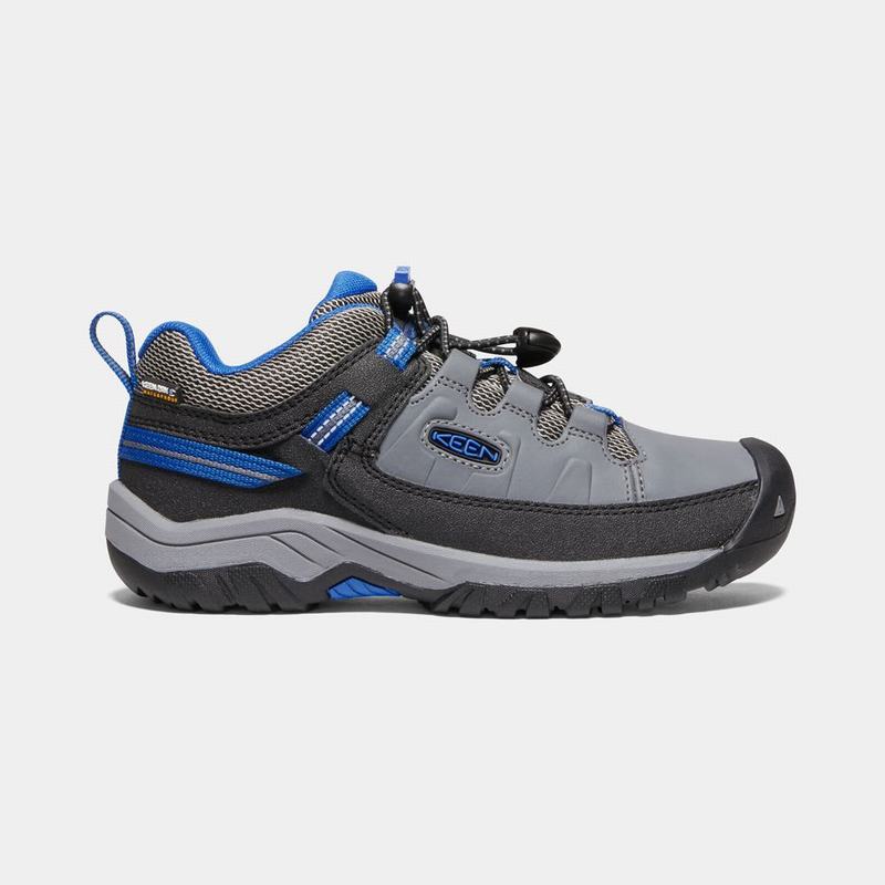 Keen Targhee Waterproof - Çocuk Trekking Ayakkabısı - Gri/Mavi - Türkiye (078956NUI)